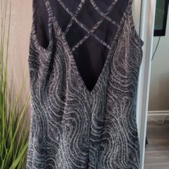 Mock Neck Glittery Dress Size Medium - Picture 2 of 4